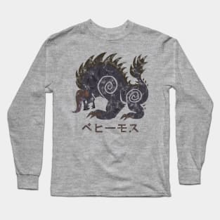 Monster Hunter World Behemoth Kanji Icon Long Sleeve T-Shirt